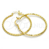 Argolla Mediana 02.168.0037.40 Oro Laminado, Diamantado, Tono Dorado