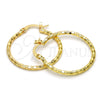 Argolla Mediana 02.168.0037.30 Oro Laminado, Diamantado, Tono Dorado