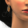 Argolla Mediana 02.170.0173.30 Oro Laminado, Diseño de Corazón, Diamantado, Tono Dorado