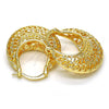 Argolla Mediana 02.170.0175.30 Oro Laminado, Diamantado, Tono Dorado