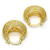 Argolla Mediana 02.170.0175.30 Oro Laminado, Diamantado, Tono Dorado