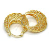 Argolla Mediana 02.170.0178.30 Oro Laminado, Pulido, Tono Dorado