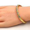 Aro Individual 07.252.0036.04 Oro Laminado, con Blanca Cristal, Pulido, Tono Dorado (06 MM Thickness, Size 4 (2.25 Diameter))