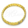 Aro Individual 07.252.0036.04 Oro Laminado, con Blanca Cristal, Pulido, Tono Dorado (06 MM Thickness, Size 4 (2.25 Diameter))