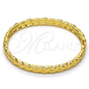 Aro Individual 07.252.0036.04 Oro Laminado, con Blanca Cristal, Pulido, Tono Dorado (06 MM Thickness, Size 4 (2.25 Diameter))