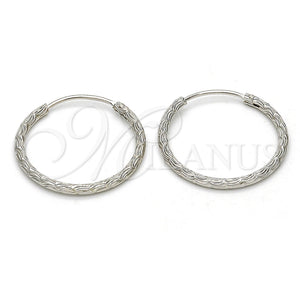 Argolla Pequeña 02.285.0001.25 Plata Rodinada, Diamantado, Rodinado