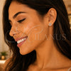 Arete Dormilona 02.285.0021 Plata Rodinada, con Zirconia Cubica Blanca, Pulido, Rodinado