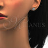 Arete Dormilona 02.285.0031 Plata Rodinada, con Zirconia Cubica Blanca, Pulido, Rodinado