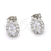 Arete Dormilona 02.285.0035 Plata Rodinada, con Zirconia Cubica Blanca, Pulido, Rodinado