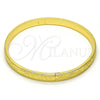 Aro Individual 07.156.0038.04 Oro Laminado, Diamantado, Tono Dorado (05 MM Thickness, Size 4 (2.25 Diameter))