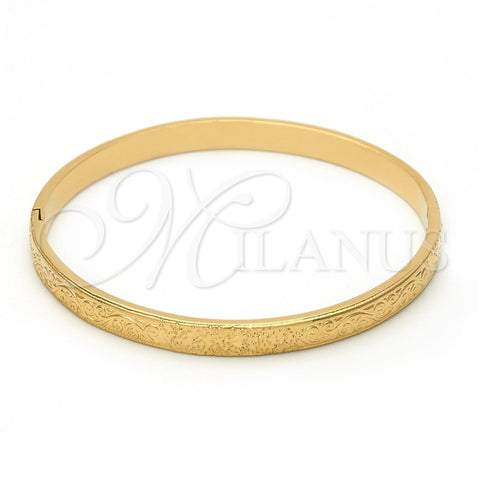 Aro Individual 07.156.0038.04 Oro Laminado, Diamantado, Tono Dorado (05 MM Thickness, Size 4 (2.25 Diameter))