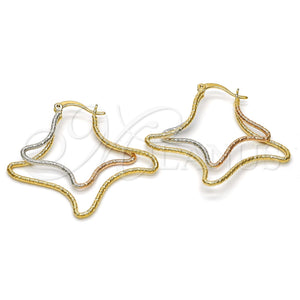 Argolla Mediana 02.65.2529.40 Oro Laminado, Diamantado, Tres Tonos