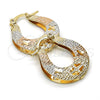 Argolla Pequeña 02.65.2531.20 Oro Laminado, Diamantado, Tres Tonos