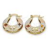 Argolla Pequeña 02.65.2531.20 Oro Laminado, Diamantado, Tres Tonos