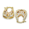 Argolla Pequeña 02.65.2533.15 Oro Laminado, Diamantado, Tres Tonos