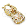 Argolla Pequeña 02.65.2533.15 Oro Laminado, Diamantado, Tres Tonos