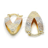 Argolla Pequeña 02.65.2534.15 Oro Laminado, Diamantado, Tres Tonos
