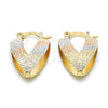 Argolla Pequeña 02.65.2534.15 Oro Laminado, Diamantado, Tres Tonos