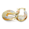Argolla Pequeña 02.65.2536.20 Oro Laminado, Diamantado, Tres Tonos