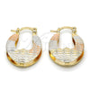 Argolla Pequeña 02.65.2536.20 Oro Laminado, Diamantado, Tres Tonos