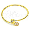 Aro Individual 07.233.0002 Oro Laminado, con Blanca Zirconia Cubica, Pulido, Tono Dorado (03 MM Thickness, One size fits all)