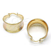 Argolla Pequeña 02.65.2572.20 Oro Laminado, Diamantado, Tres Tonos