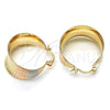 Argolla Pequeña 02.65.2572.20 Oro Laminado, Diamantado, Tres Tonos
