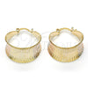 Argolla Pequeña 02.65.2572.20 Oro Laminado, Diamantado, Tres Tonos