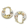 Argolla Pequeña 02.65.2591.20 Oro Laminado, Pulido, Tres Tonos