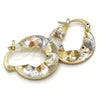 Argolla Pequeña 02.65.2591.20 Oro Laminado, Pulido, Tres Tonos