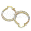 Argolla Mediana 02.65.2593.30 Oro Laminado, Mate, Tres Tonos