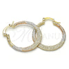 Argolla Mediana 02.65.2593.30 Oro Laminado, Mate, Tres Tonos