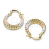 Argolla Pequeña 02.65.2603.20 Oro Laminado, Diamantado, Tres Tonos