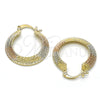 Argolla Pequeña 02.65.2605.25 Oro Laminado, Diamantado, Tres Tonos