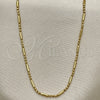 Gargantilla Basica 04.213.0056.18 Oro Laminado, Diseño de Bola, Pulido, Tono Dorado (02 MM Thickness, 18 Inches Length)