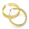 Argolla Mediana 02.122.0089.45 Oro Laminado, Mate, Tono Dorado