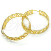 Argolla Mediana 02.122.0089.45 Oro Laminado, Mate, Tono Dorado