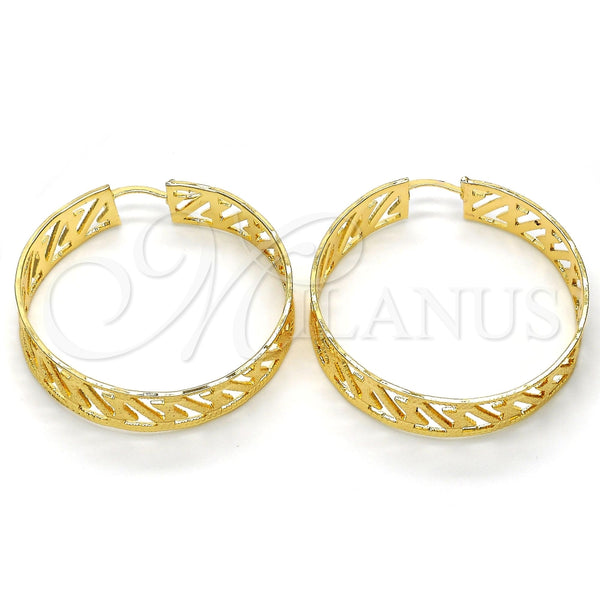 Argolla Mediana 02.122.0089.45 Oro Laminado, Mate, Tono Dorado