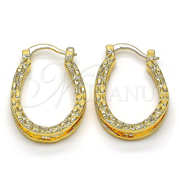 Argolla Pequeña 02.122.0094.20 Oro Laminado, Pulido, Tono Dorado