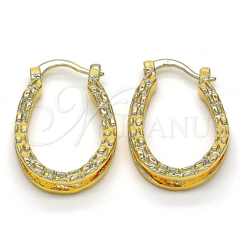 Argolla Pequeña 02.122.0094.20 Oro Laminado, Pulido, Tono Dorado