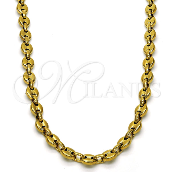 Gargantilla Elegante 03.116.0020.30 Acero Inoxidable, Pulido, Tono Dorado (06 MM Thickness, 30 Inches Length)