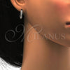 Argolla Huggie 02.286.0015.15 Plata Rodinada, con Zirconia Cubica Blanca, Pulido, Rodinado
