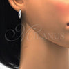 Argolla Huggie 02.174.0050.15 Plata Rodinada, con Zirconia Cubica Blanca, Pulido, Rodinado