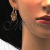Argolla Mediana 02.170.0182.1.25 Oro Laminado, con Blanca Cristal, Pulido, Tono Dorado