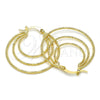 Argolla Mediana 02.168.0043.35 Oro Laminado, Diamantado, Tono Dorado