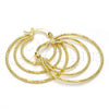 Argolla Mediana 02.168.0043.35 Oro Laminado, Diamantado, Tono Dorado