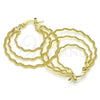 Argolla Mediana 02.168.0044.35 Oro Laminado, Diamantado, Tono Dorado