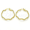 Argolla Mediana 02.168.0049.35 Oro Laminado, Diamantado, Tono Dorado