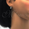Argolla Huggie 02.175.0087.10 Plata Rodinada, con Zirconia Cubica Blanca, Pulido, Rodinado