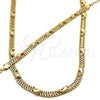 Collar y Pulsera 06.185.0011 Oro Laminado, Diseño de Delfín, con Blanca Cristal, Pulido, Tono Dorado